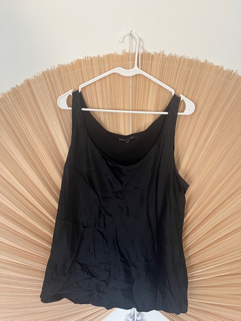 Lafayette 148 Black Silk Tank